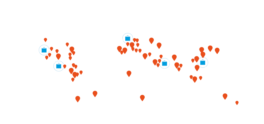 90+ Local Support Offices around the World
