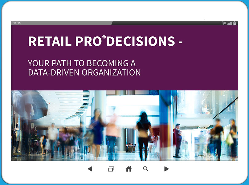 iPad pro running a slick Point of Sale software
