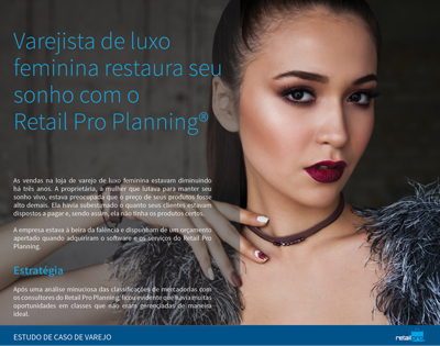 Elegant woman in retail shop