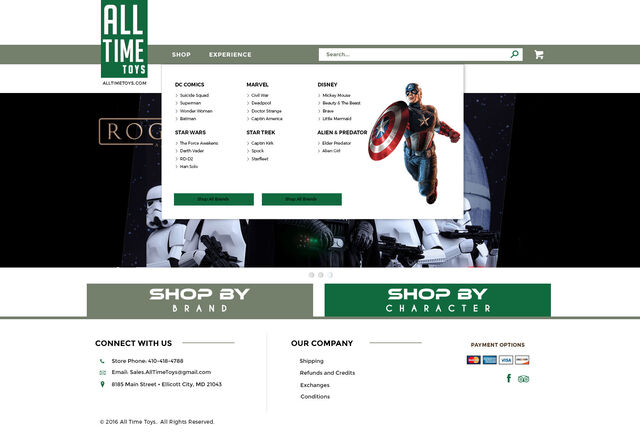 Toy Store Website Sleek and Elegant