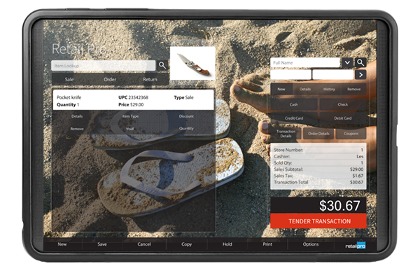 Prism POS Interface Running