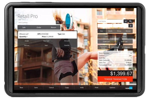 Prism POS Interface Running