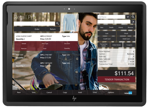 Prism POS Interface Running