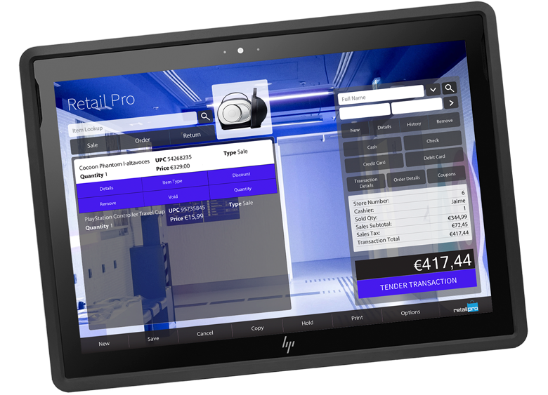 Prism POS Interface Running