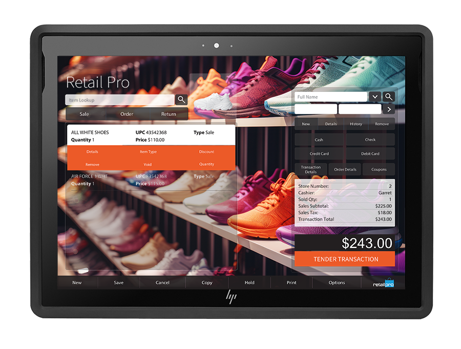 Prism POS Interface Running