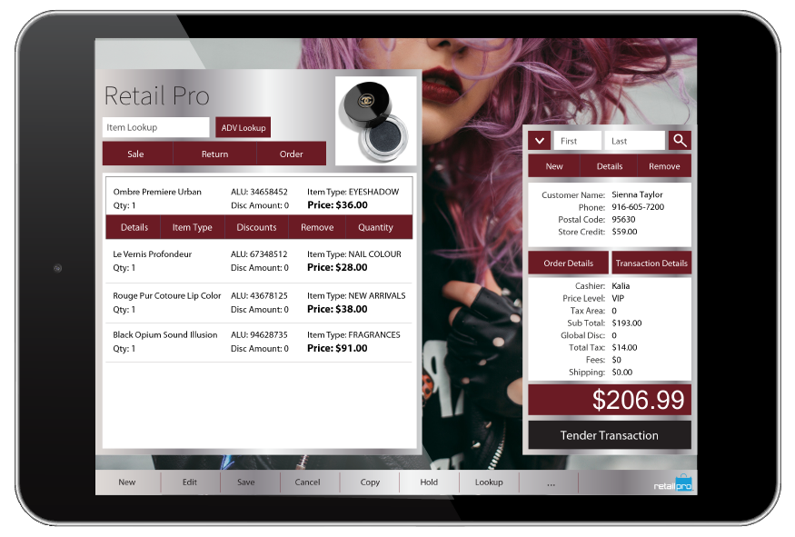 Prism POS Interface Running