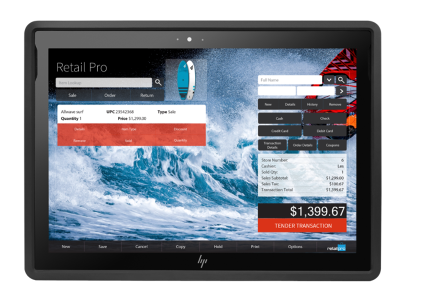 Prism POS Interface Running