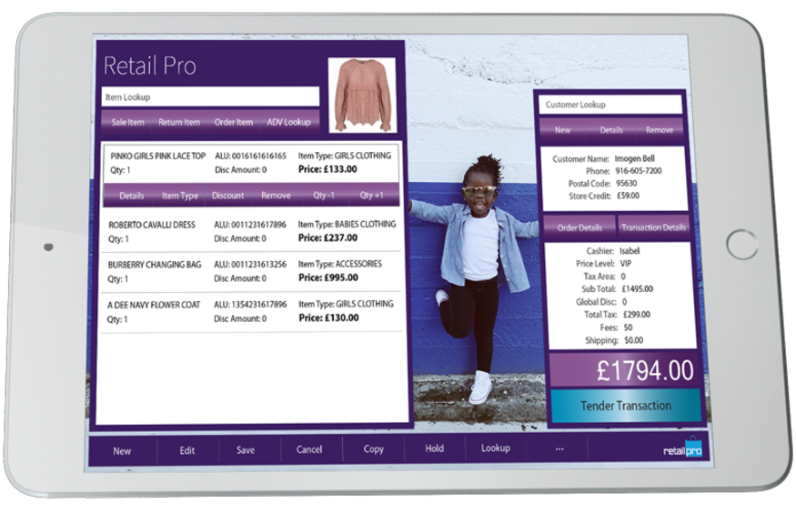 Prism POS Interface Running