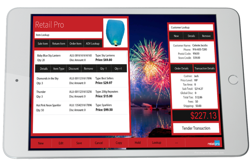 Prism POS Interface Running
