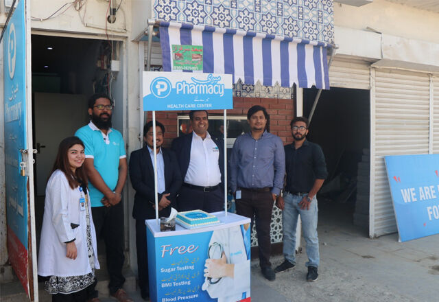 Meri Pharmacy team in front of store