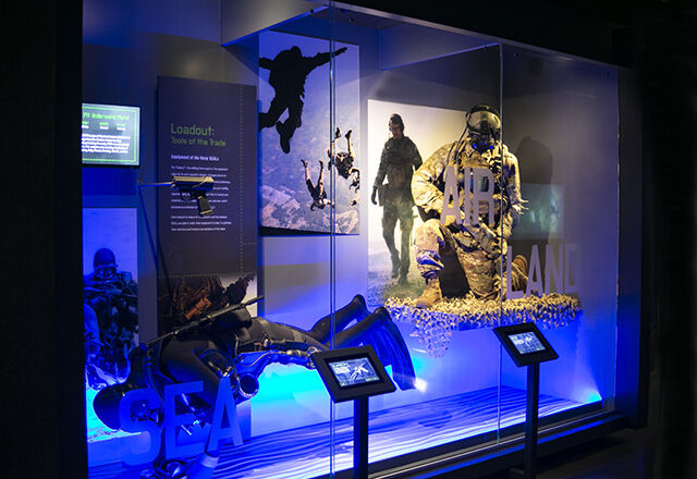An exhibit at the Navy SEAL Museum
