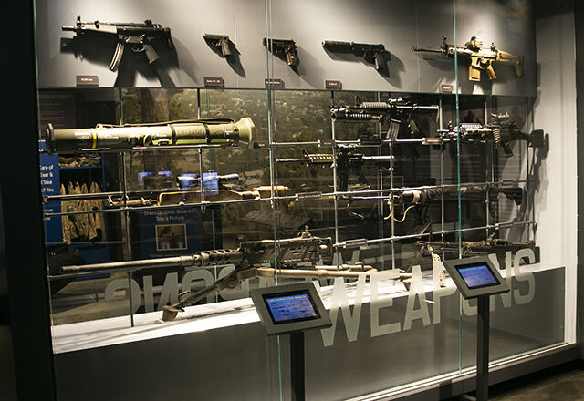 An exhibit at the Navy SEAL Museum