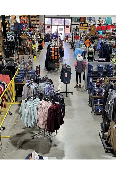 Inside of a Safety Wearhouse store