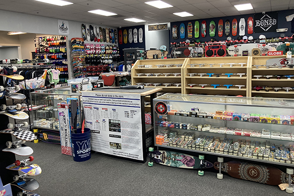 Inside the yours and mine SPORTS store