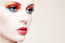 woman in high-end makeup