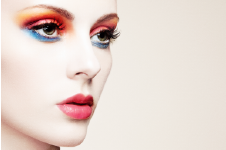 woman in high-end makeup