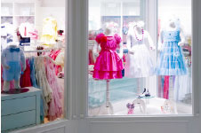 colorful fashion shop window